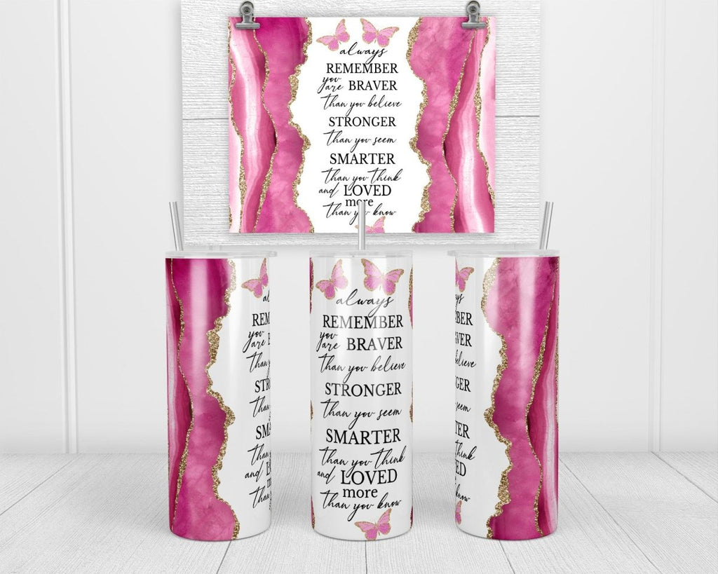 Always Remember 20 oz insulated tumbler - Sew Lucky Embroidery