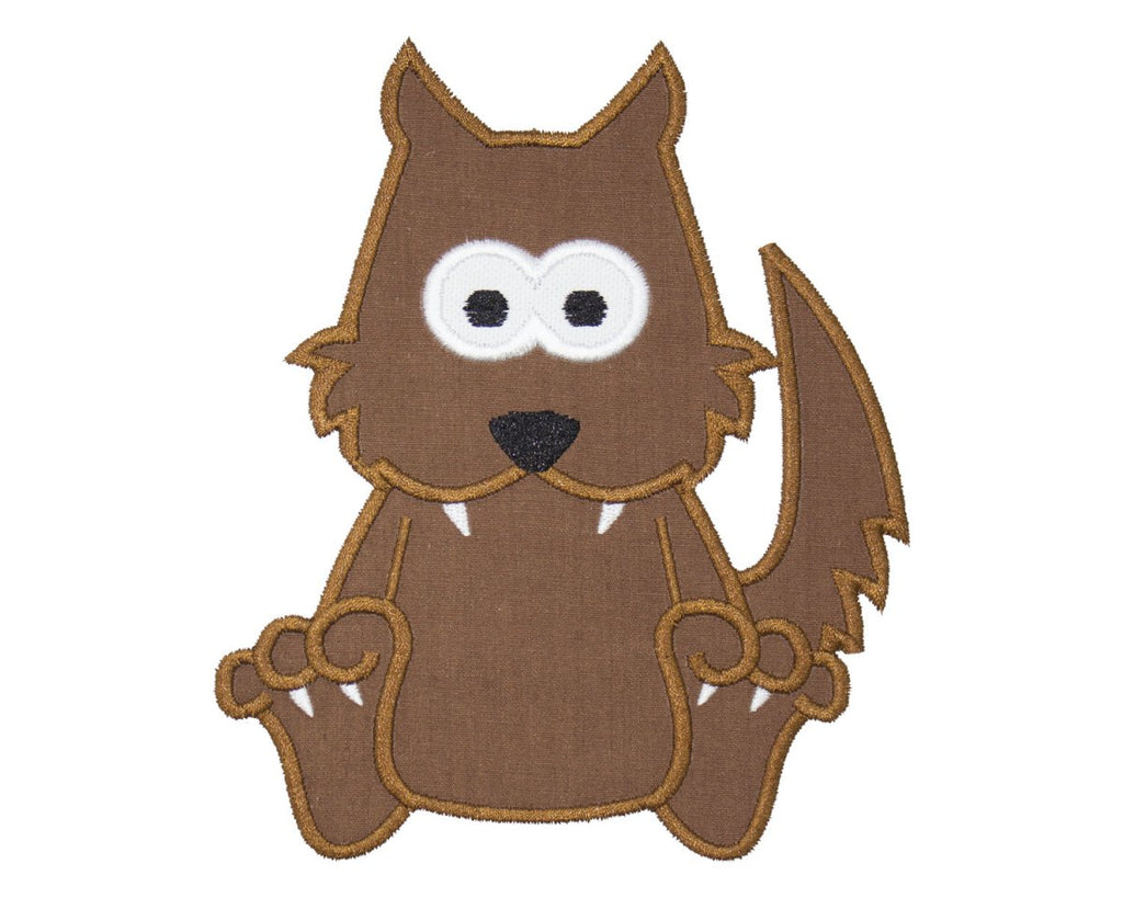 Big Bad Wolf Sew or Iron on Embroidered Patch - Sew Lucky Embroidery