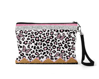 Butterfly Leopard Makeup Bag - Sew Lucky Embroidery