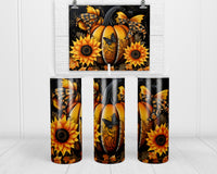 Halloween Pumpkin 20 oz insulated tumbler with lid and straw - Sew Lucky Embroidery