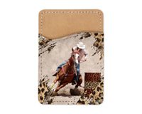 Leopard Barrel Horse Phone Wallet - Sew Lucky Embroidery