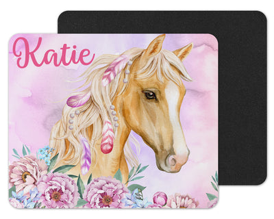 Palomino Floral Personalized Mouse Pad