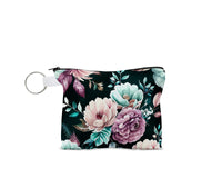 Pink Blue and Purple Floral Coin Purse - Sew Lucky Embroidery
