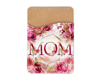 Pink Floral Mom Phone Wallet - Sew Lucky Embroidery