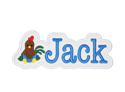 Rooster Name Sew or Iron on Patch