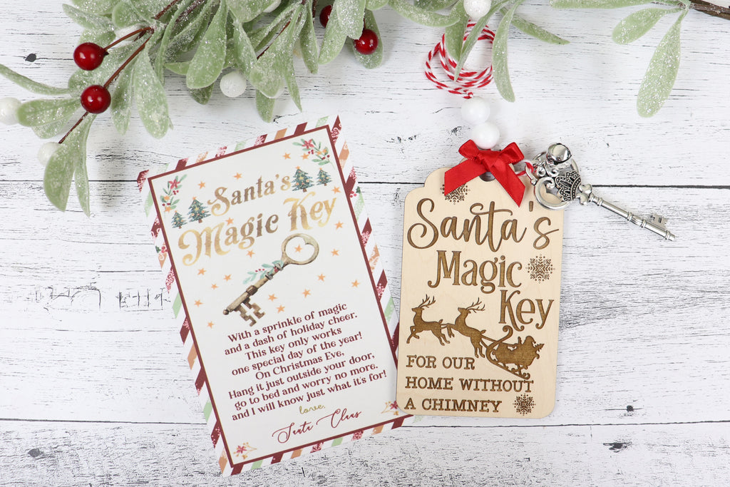 Santa's Magic Key Christmas Ornament - Sew Lucky Embroidery
