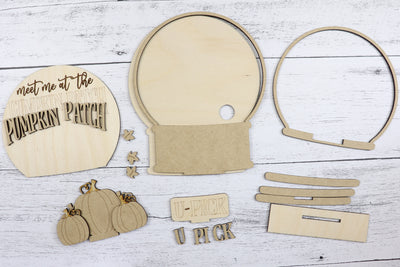 DIY Blank Snow Globe Kit - Meet Me At The Pumpkin Patch