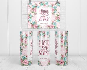 Song of Solomon Bible Verse 20 oz insulated tumbler with lid and straw - Sew Lucky Embroidery