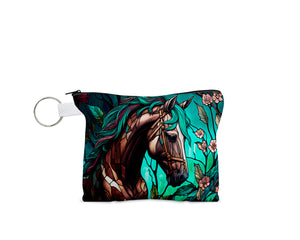 Stained Glass Horse Coin Purse - Sew Lucky Embroidery