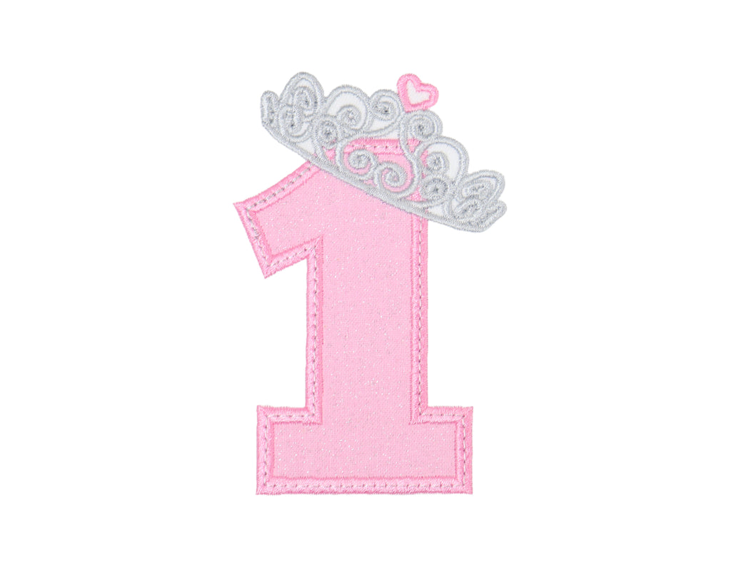 Tiara Princess Crown Birthday Number - Sew Lucky Embroidery