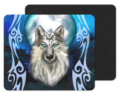 Tribal Wolf Mouse Pad