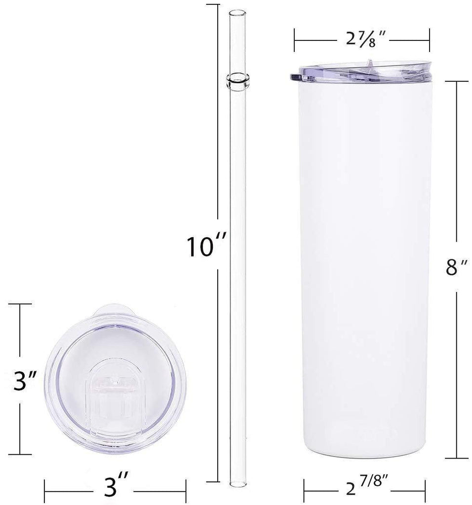 Insulated Tumber - white 20oz - Choose your design – Artefacts Collection