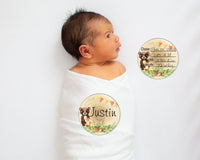 Baby Boy Woodland Milestone Gift Set