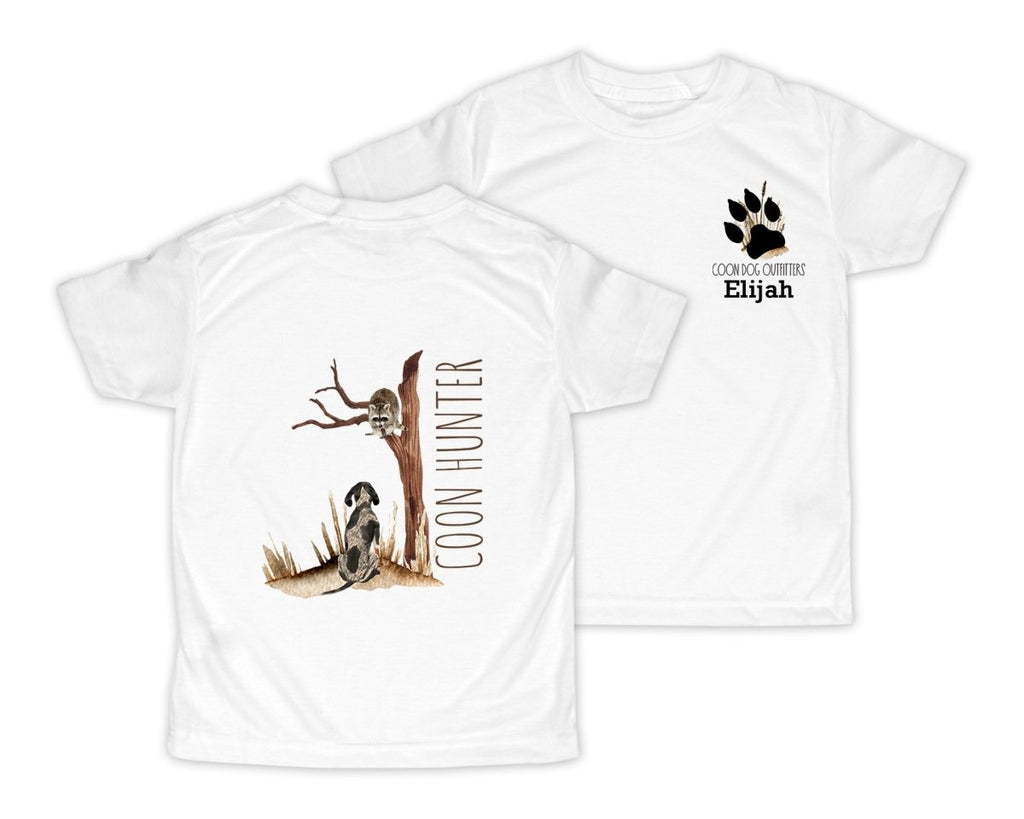 Coon Hunting Personalized Short or Long Sleeves Shirt - Sew Lucky Embroidery