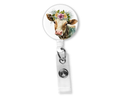 Cute Cow Badge Reel