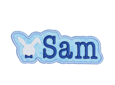 Easter Bunny Head Personalized name patch with custom name of your choice and Easter bunny