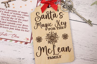 raw maple wood, real metal skeleton key - Sew Lucky Embroidery