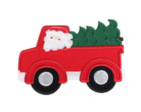 Santa Truck with Christmas Tree Patch - Sew Lucky Embroidery