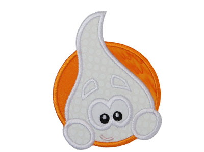 Silly Boy Ghost Halloween Sew or Iron on Patch