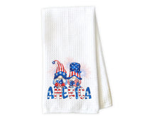 American Gnomes Waffle Weave Microfiber Kitchen Towel - Sew Lucky Embroidery