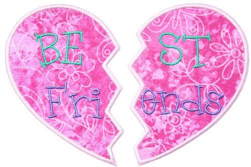 Best Friends Patch - Sew Lucky Embroidery