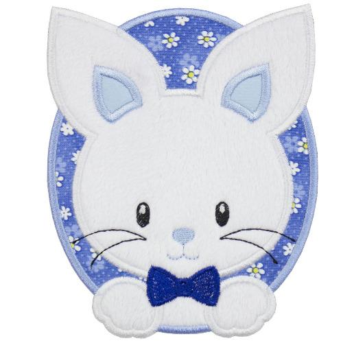 Boy Easter Bunny Patch - Sew Lucky Embroidery