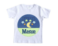 boys circle with stars and moon sample