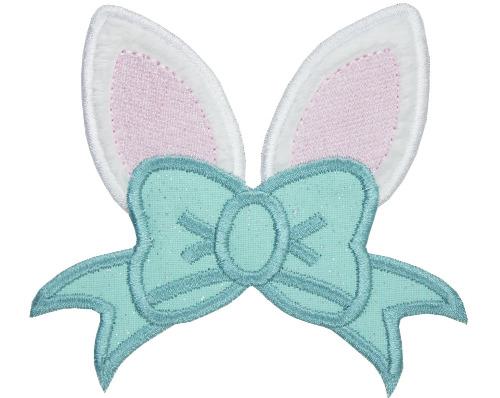 Bunny Ears Easter Patch - Sew Lucky Embroidery