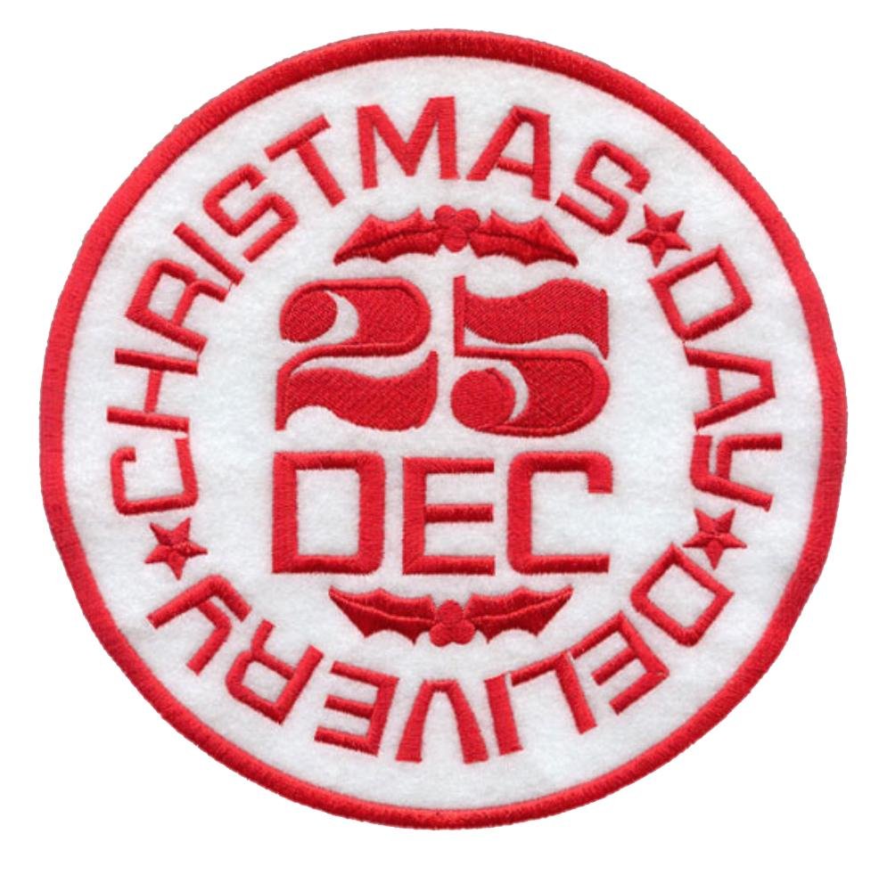 Christmas Day Delivery Patch - Sew Lucky Embroidery