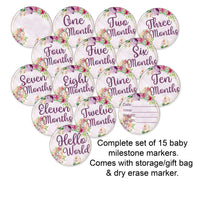 Unicorn Baby Milestones Complete Set