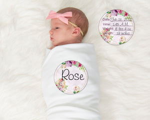 Unicorn Baby Milestones Gift Set