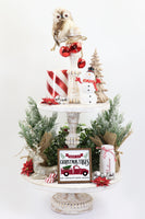 Fresh Cut Christmas Trees Tier Tray Sign - Sew Lucky Embroidery