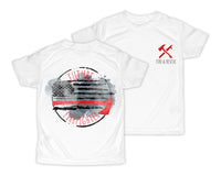 Future Firefighter with Flag Personalized Short or Long Sleeves Shirt - Sew Lucky Embroidery