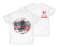 Future Firefighter with Flag Personalized Short or Long Sleeves Shirt - Sew Lucky Embroidery