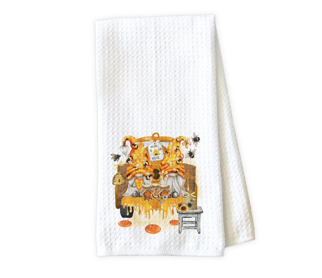 Welcome to our Hive Honey Bee Waffle Weave Microfiber Kitchen
