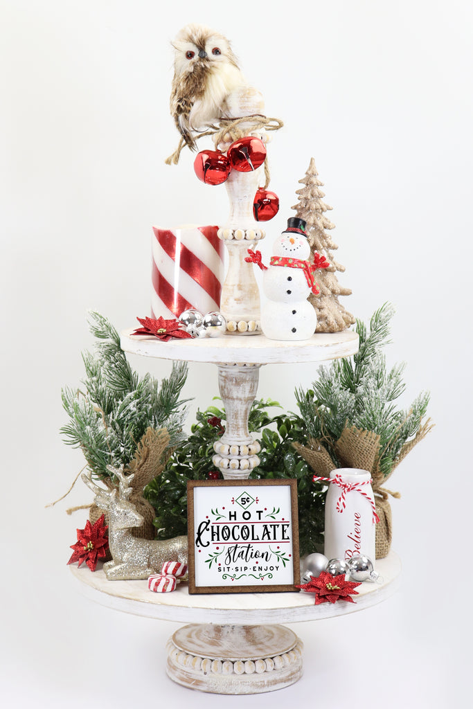 Hot Chocolate Station With Tiered Tray 