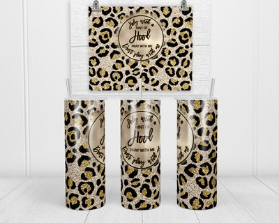 Leopard Holy with a Hint of Hood 20 oz insulated tumbler