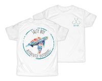 Salty Boy Turtle Personalized Short or Long Sleeves Shirt - Sew Lucky Embroidery