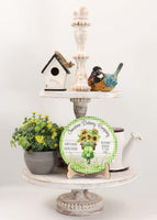 Sunshine Delivery Company Tray Sign and Stand - Sew Lucky Embroidery