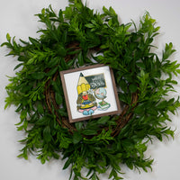 Teacher Gnome Tier Tray Sign - Sew Lucky Embroidery