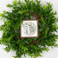 Then Sings My Soul Tier Tray Sign  in Wreath