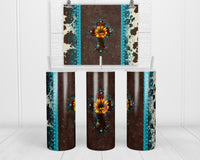 Western Cross 20oz insulated tumble - Sew Lucky Embroidery