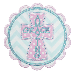 Amazing Grace Patch - Sew Lucky Embroidery