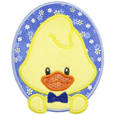 Baby Boy Easter Duck Sew or Iron on Embroidered Patch