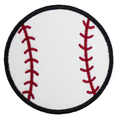 Baseball Sew or Iron on Embroidered Patch