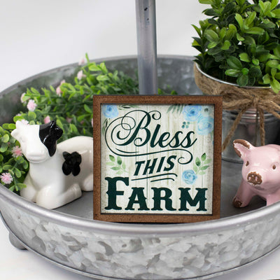 Bless this Farm Tier Tray Sign