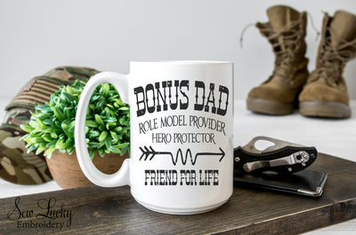 Bonus Dad 15 oz coffee mug