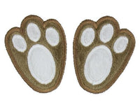 Brown Bunny Feet Patch