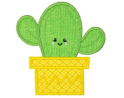Cactus Sew or Iron on Embroidered Patch