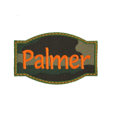 Camo Name Sew or Iron on Embroidered Patch